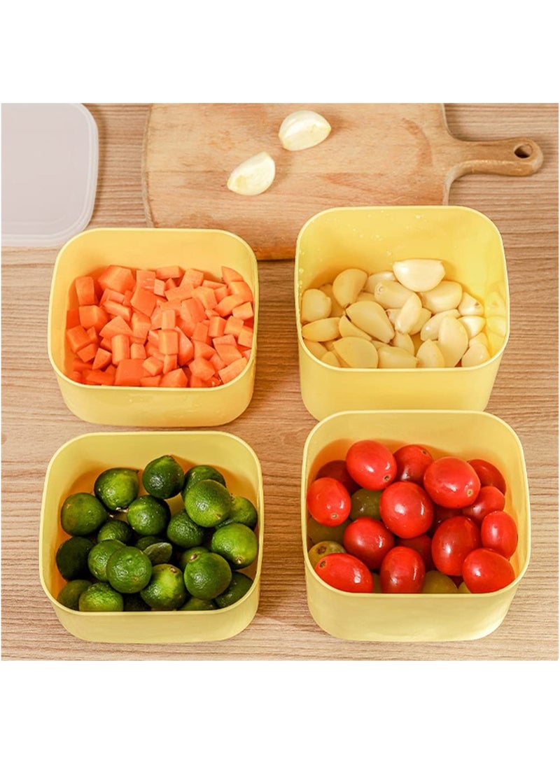 SYOSI - 2PCS Sliced Cheese Butter Block Container, Mini Square Slice Cheese Keeper with Lid - Image 1