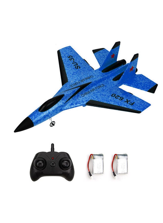 RC Airplane 2.4GHz RC Plane Gliding SU-35 Aircraft Model EPP Flight Toys 3-axis Gyro Stability for Adults Kids Boys 2 Battery  - Image 1