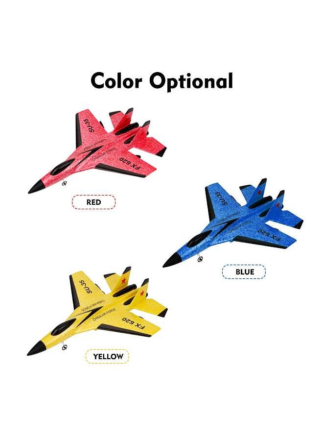 RC Airplane 2.4GHz RC Plane Gliding SU-35 Aircraft Model EPP Flight Toys 3-axis Gyro Stability for Adults Kids Boys 2 Battery  - Image 3
