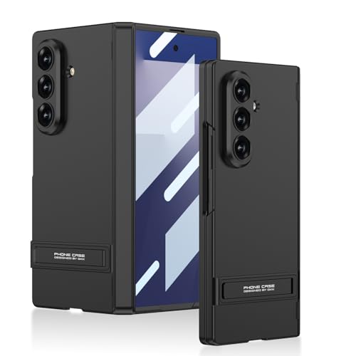 Midkart Hinge Protection Case Compatible with Samsung Galaxy Z Fold 7 Release 2025 Magnetic Cover with Kickstand Front Glass and Camera Protection, Black - Image 1