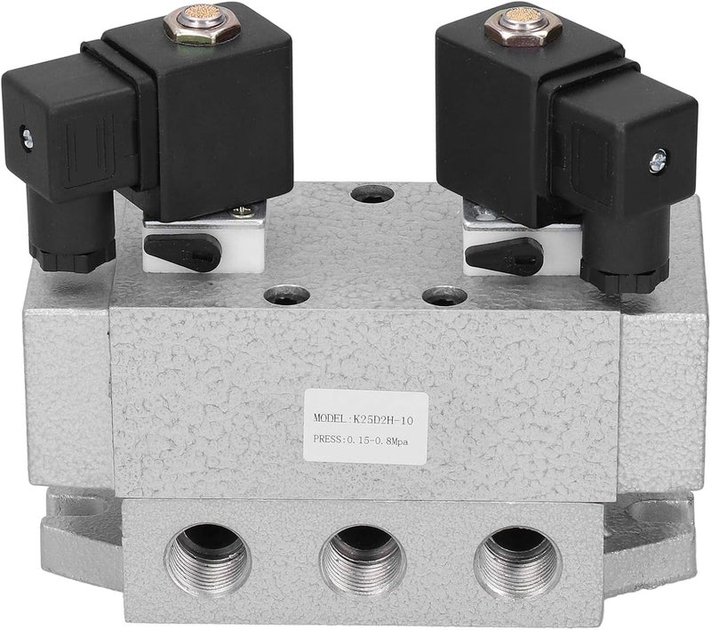 Trendy budget practical design Pneumatic Solenoid Valve Double Electric Controller, 2 Position 5 Way Solenoid Valve with G3/8in Port, K25D2H - 10 for Industrial Automation Systems (DC12V) All usage compatible Precision made Advanced compact design Popular practical build Assorted trendy color picks Modern practical shape KSA market popular practical build Updated modern design Durable versatile substance Affordable fast purchase options Elegant appearance Trendy budget practical design Temp fluctuation resistant crafted quality Wide use selected material Protective coating Quick use-switch compatible build Versatile application Flexible varied design Simple upgraded construction All climate suitability General standard crafted Low wear optimized design Light precision processed material Reliable daily use design - Image 5