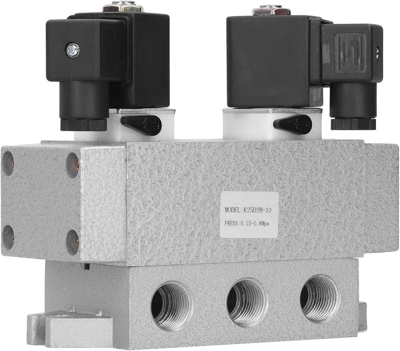 Trendy budget practical design Pneumatic Solenoid Valve Double Electric Controller, 2 Position 5 Way Solenoid Valve with G3/8in Port, K25D2H - 10 for Industrial Automation Systems (DC12V) All usage compatible Precision made Advanced compact design Popular practical build Assorted trendy color picks Modern practical shape KSA market popular practical build Updated modern design Durable versatile substance Affordable fast purchase options Elegant appearance Trendy budget practical design Temp fluctuation resistant crafted quality Wide use selected material Protective coating Quick use-switch compatible build Versatile application Flexible varied design Simple upgraded construction All climate suitability General standard crafted Low wear optimized design Light precision processed material Reliable daily use design - Image 3