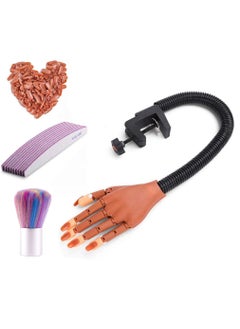 Nails Training Hand for Acrylic Nail Flexible Movable Fake Model Hands for Nails Manicure Acrylic Nail Technician Manicure Supply Best Manicure DIY Print Practice Tool BNail Training Hand Set