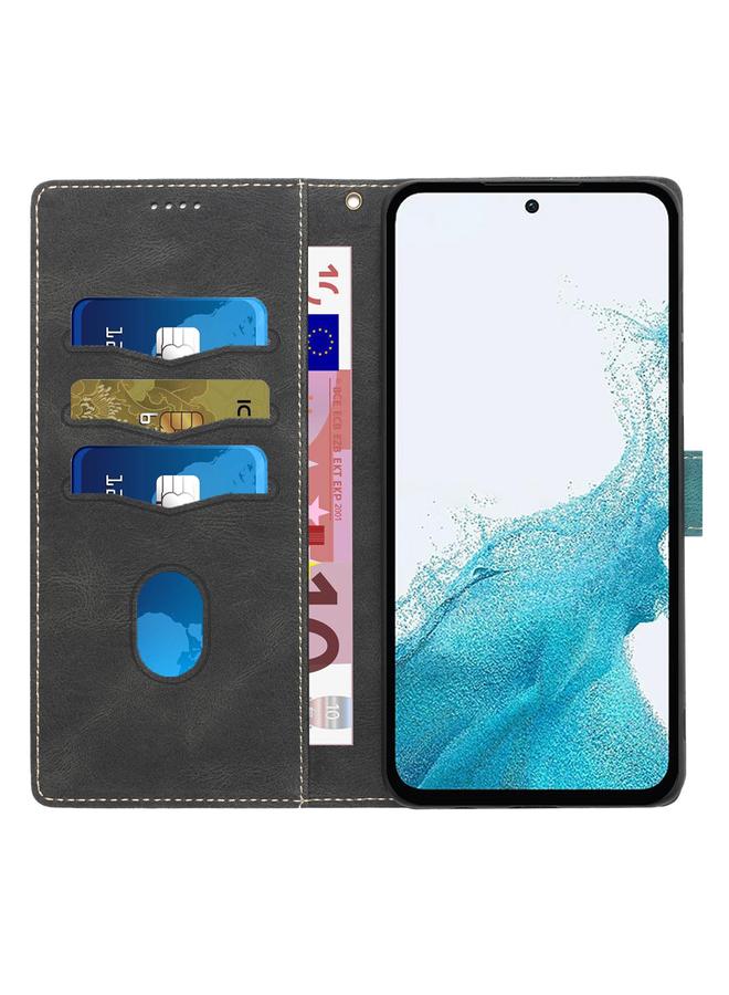 S-TOP Case For Samsung Galaxy S23 FE 5G Grid Stitching Leather Phone Case with Lanyard - Image 4