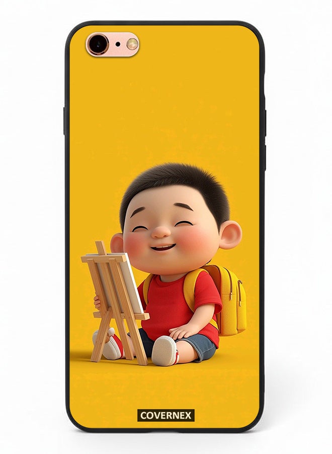 Covernex Apple iPhone 6 Plus Protective Case Cover Printed Featuring Little Artist - Image 2