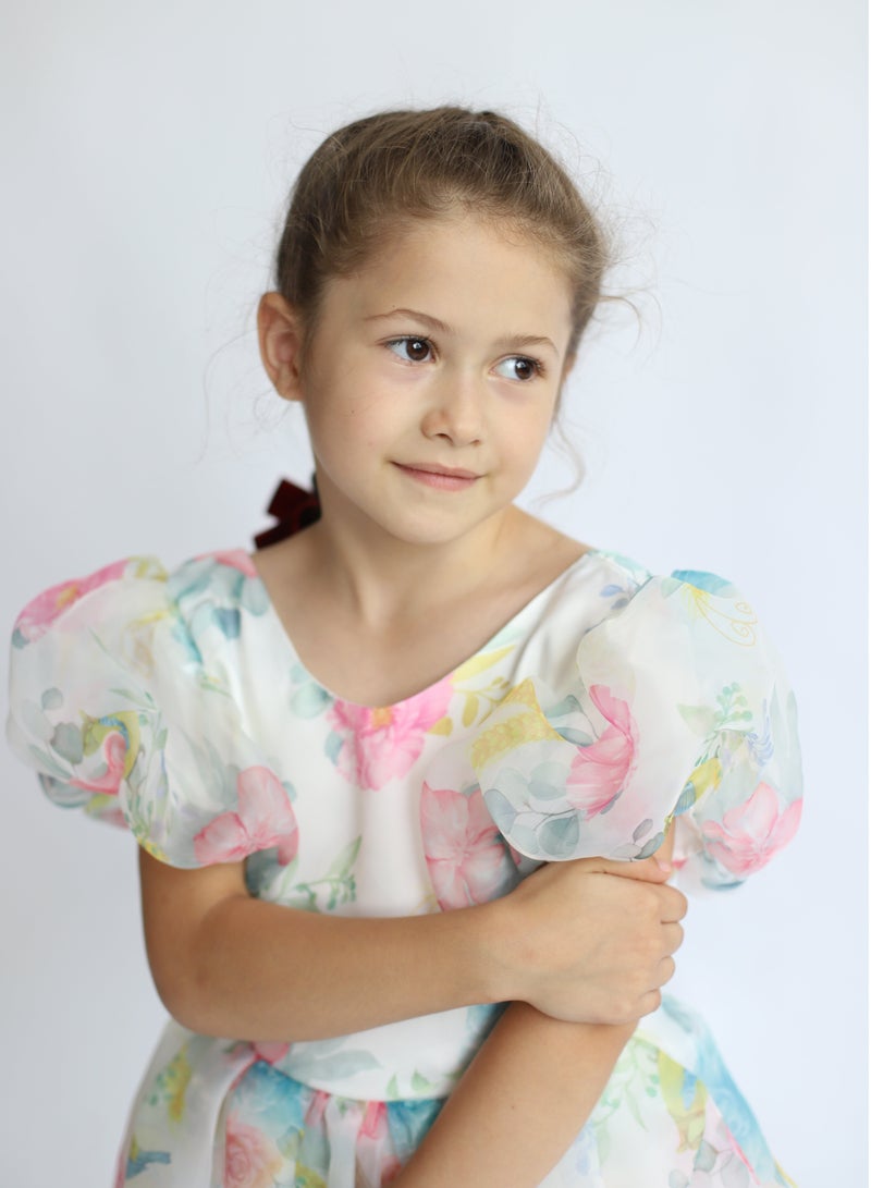 D'Daniela Floral Organza Dress - Image 3