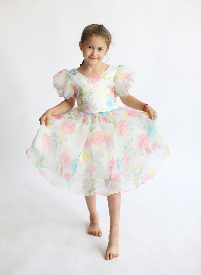 D'Daniela Floral Organza Dress - Image 2