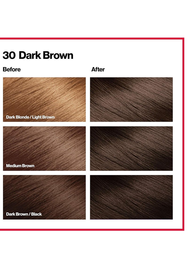 Revlon Colorsilk Beautiful Color Permanent Hair Color, (OLD VERSION) 30 Dark Brown (Pack of 3) - Image 5