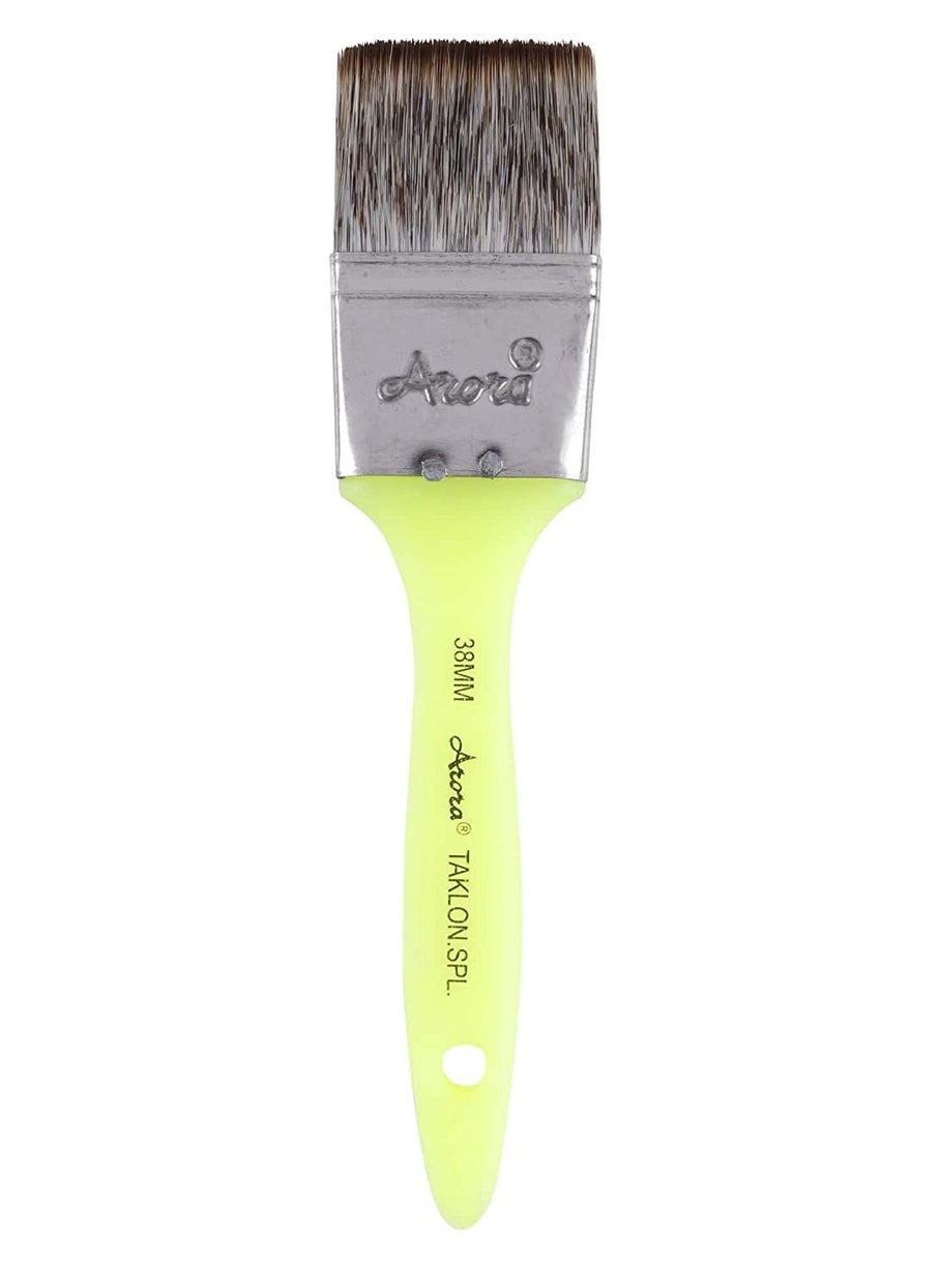 Arora Arora Synthetic Flat Paint Brush of 1.5 Inch,38 mm for Watercolor and Acrylic Painting  - Image 2
