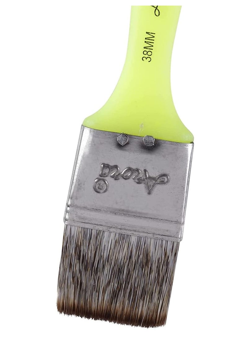 Arora Arora Synthetic Flat Paint Brush of 1.5 Inch,38 mm for Watercolor and Acrylic Painting  - Image 5