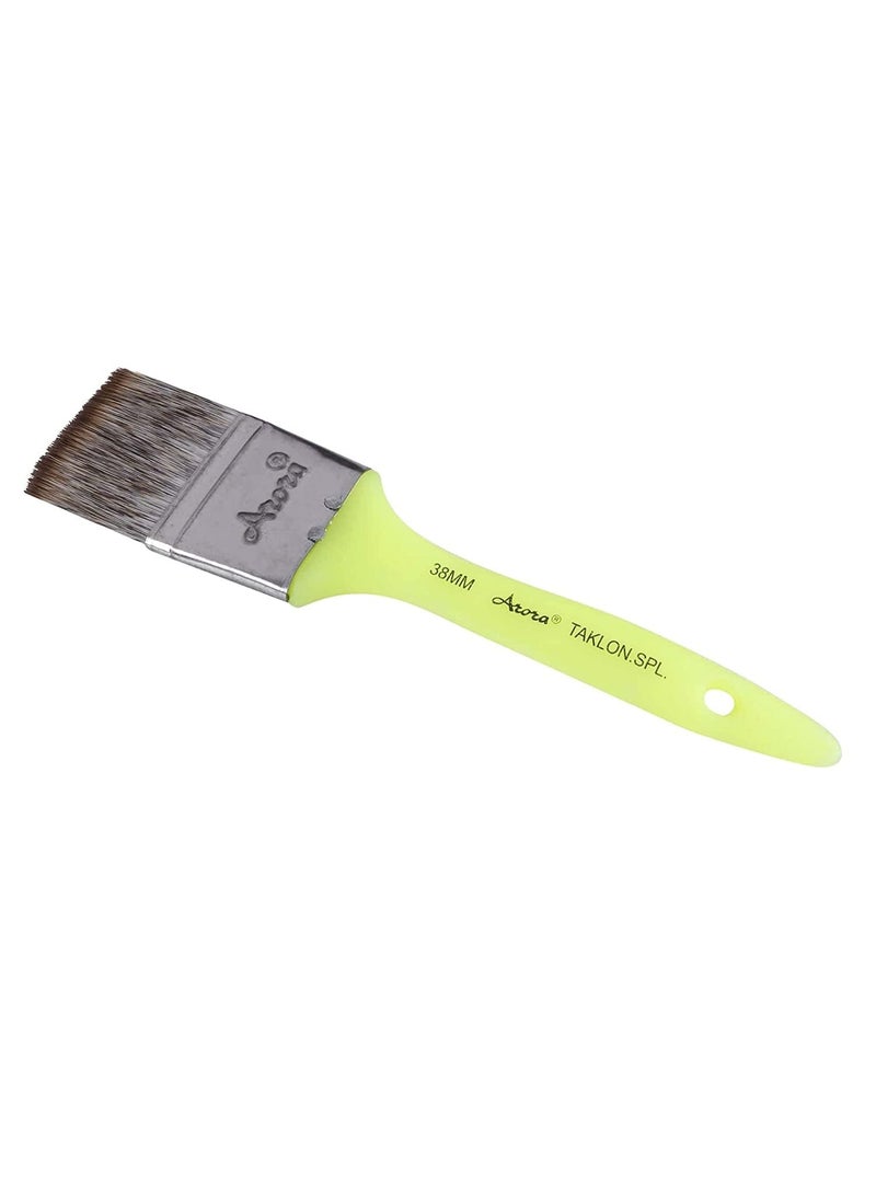 Arora Arora Synthetic Flat Paint Brush of 1.5 Inch,38 mm for Watercolor and Acrylic Painting  - Image 1