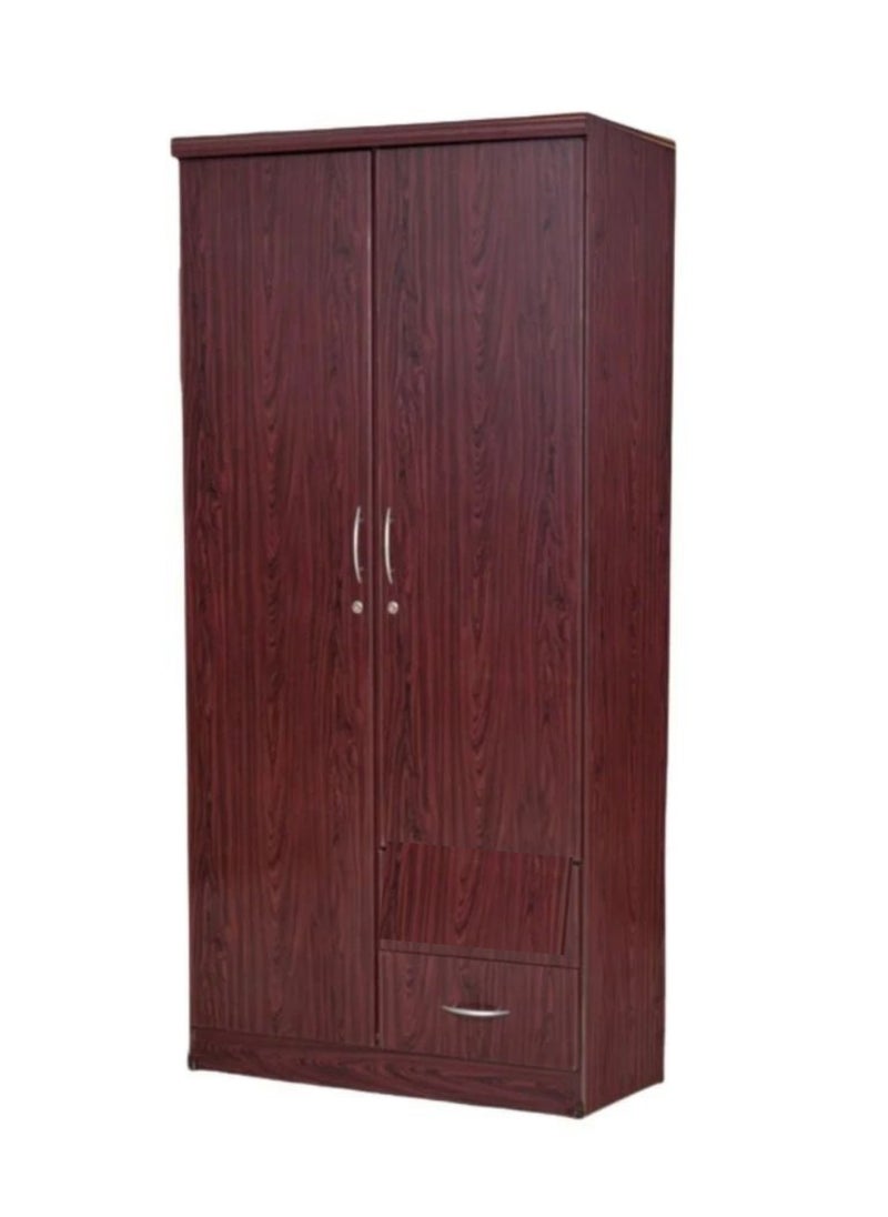 KARNAK Best 2 Door Wooden Wardrobe, Cabinet, Cupboard Of Engineered Wood With 1 Lockable Drawer Perfect Modern Stylish Heavy Duty 621 Color Oak  - Image 1