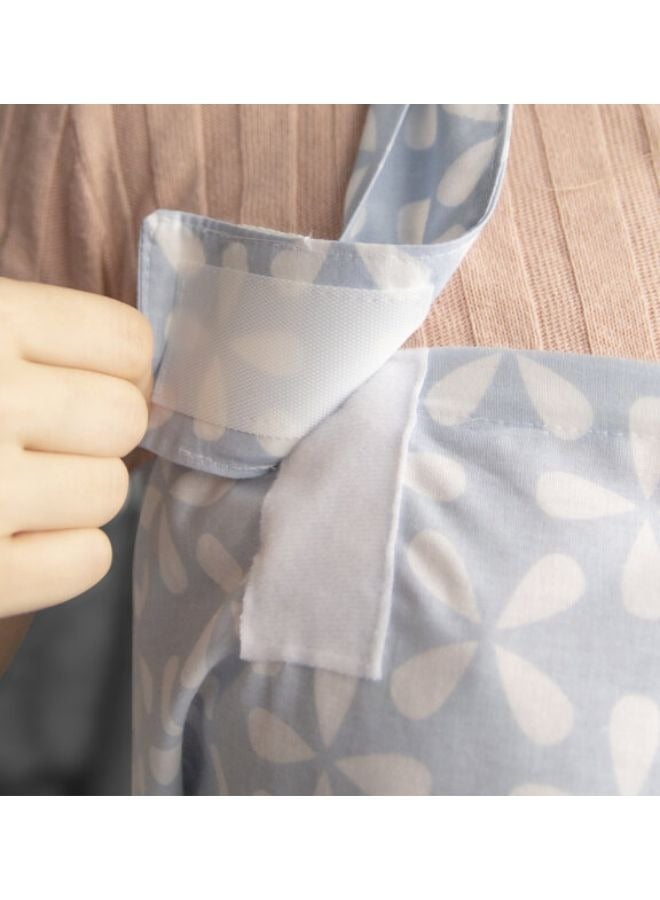 BabyJem Nursing Apron With Pocket, Blue- Mother - Image 3