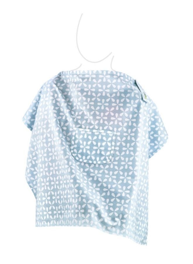 BabyJem Nursing Apron With Pocket, Blue- Mother - Image 1