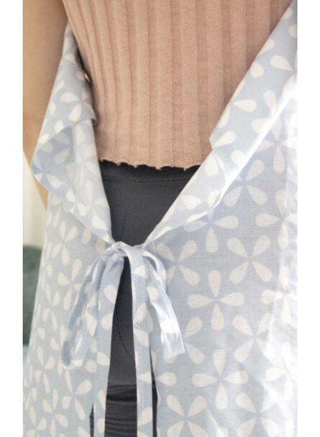 BabyJem Nursing Apron With Pocket, Blue- Mother - Image 2