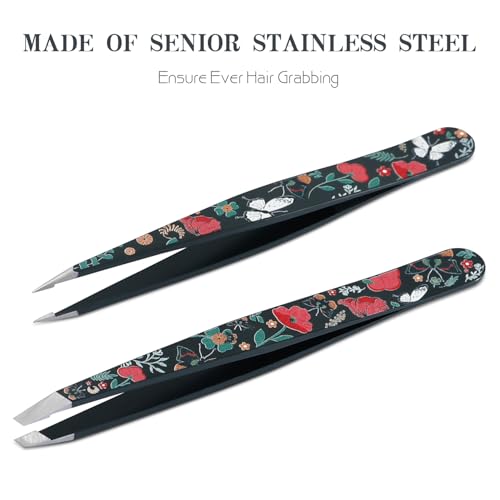 Cut it Tweezers - Pointed Slant Tweezer Set - Precision Tweezers for Women and Men Facial Hair, 420 Stainless Steel Pointed Slant Tweezers for Any Unwanted Hair; Ingrown Hair & Eyebrows, Includes Travel Case - Image 3