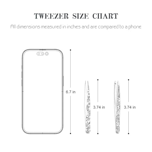 Cut it Tweezers - Pointed Slant Tweezer Set - Precision Tweezers for Women and Men Facial Hair, 420 Stainless Steel Pointed Slant Tweezers for Any Unwanted Hair; Ingrown Hair & Eyebrows, Includes Travel Case - Image 5