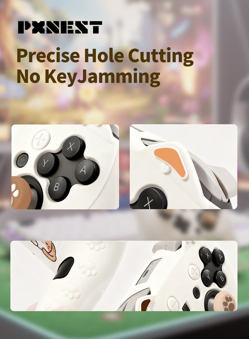 بيكسنست غطاء حماية سيليكون ناعم فاخر لجهاز تحكم Switch Pro 2 - غلاف مضاد للانزلاق ومقاوم للغبار مع قبضة مريحة لجهاز تحكم الألعاب Switch2 Pro - Image 4