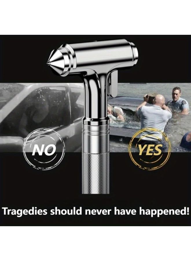 Multi Functional All Metal Car Safety Hammer With Escape Blade - Image 5