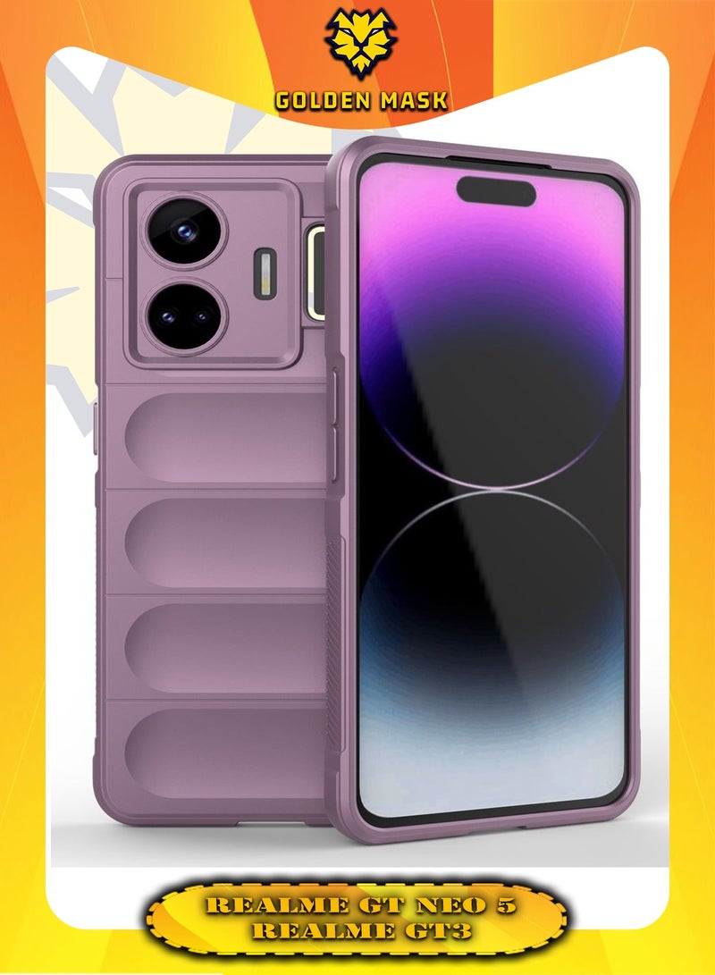 GOLDEN MASK GOLDEN MASK Compatible With Realme GT Neo 5/Realme GT3 Magic Case ShockProof (Purple)  - Image 1