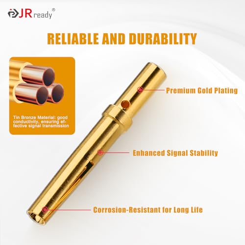 JRready ST6239 Gold Plate Terminal DB9 Connector pin barrle 205089-1 and 205090-1 D-SUB Crimp Connector Crimp contacts30 Pin and 30 Socket - Image 3