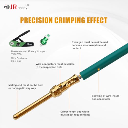 JRready ST6239 Gold Plate Terminal DB9 Connector pin barrle 205089-1 and 205090-1 D-SUB Crimp Connector Crimp contacts30 Pin and 30 Socket - Image 4