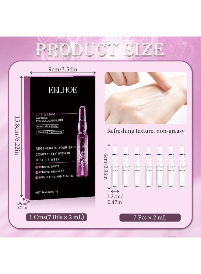 EELHOE Collagen Repair Ampoules for Firm, Elastic Skin 
Professional-grade collagen concentrate ampoules that deeply nourish skin, improve firmness, reduce wrinkles, and support natural skin regeneration for smoother results. - Image 2