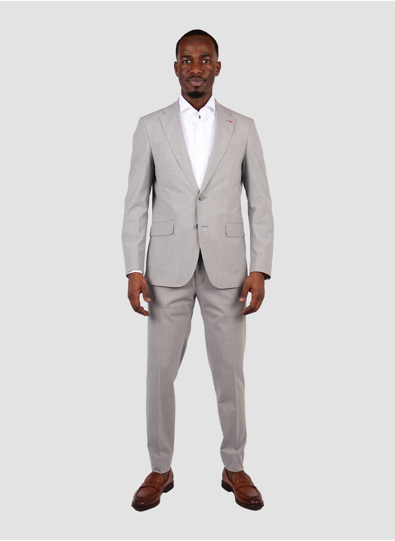 D'S DAMAT DS Damat Light Grey Classic Suit -41% Wool  - Image 2