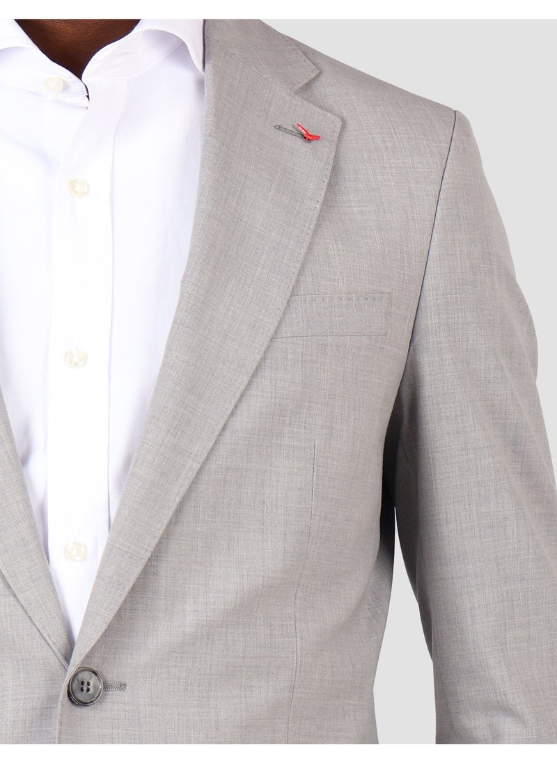 D'S DAMAT DS Damat Light Grey Classic Suit -41% Wool  - Image 3