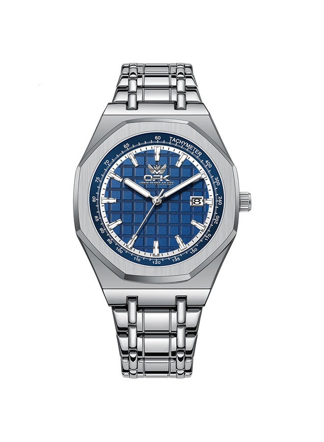 Mens Watch Luxury Stainless Stee Wristwatch IPX7 Waterproof Luminous Auto Date Display Watch Fashion Watch Business Watch - Image 1