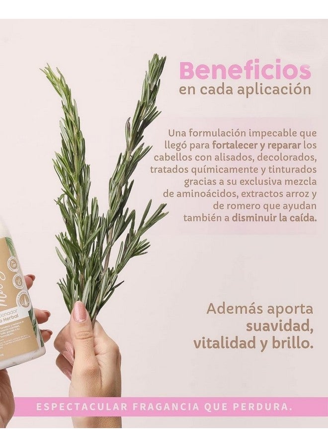 Milagros Acondicionador Herbal | Disminuye La Caida Del Cabello Y Aporta Suavidad Y Brillo, Beige - Image 3