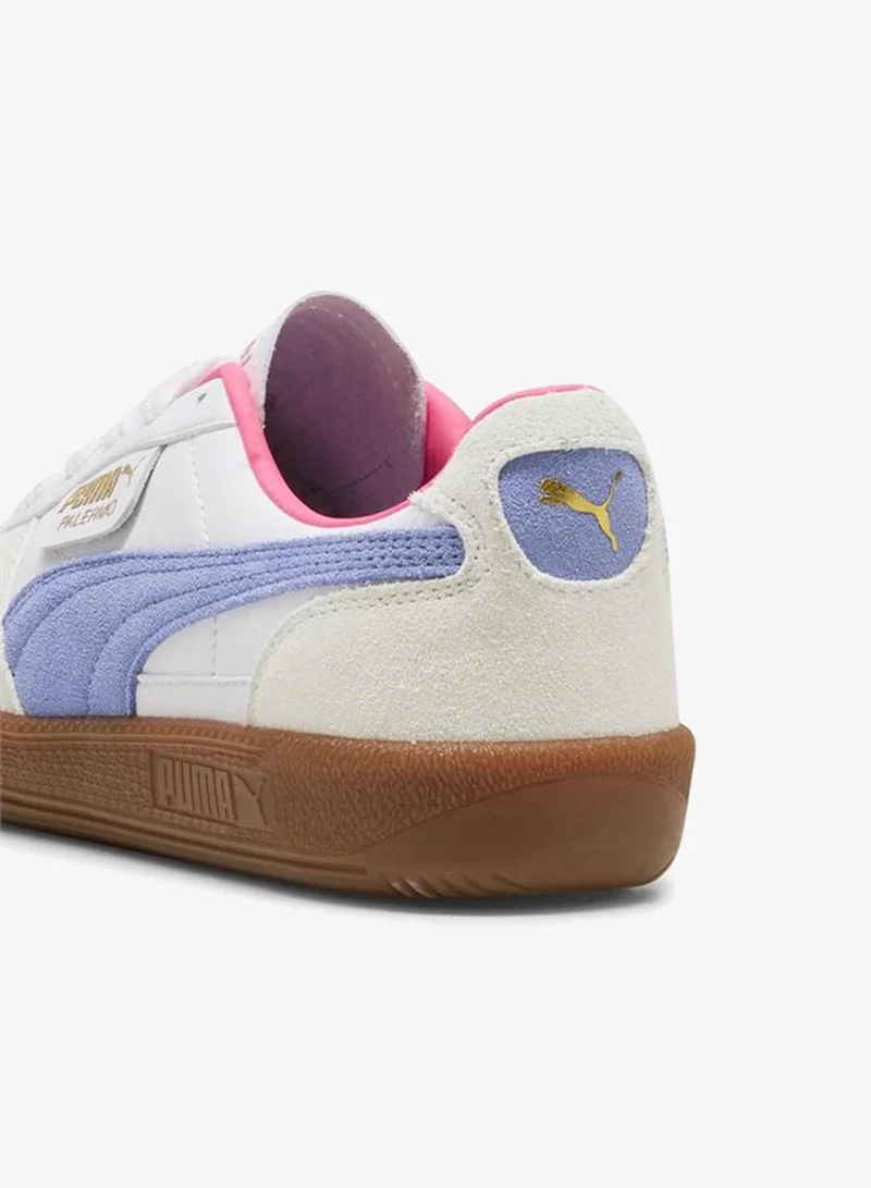 Puma PUMA White-Intense Lavender-Gum Palermo Sneakers Unisex for Men | Best Price UAE