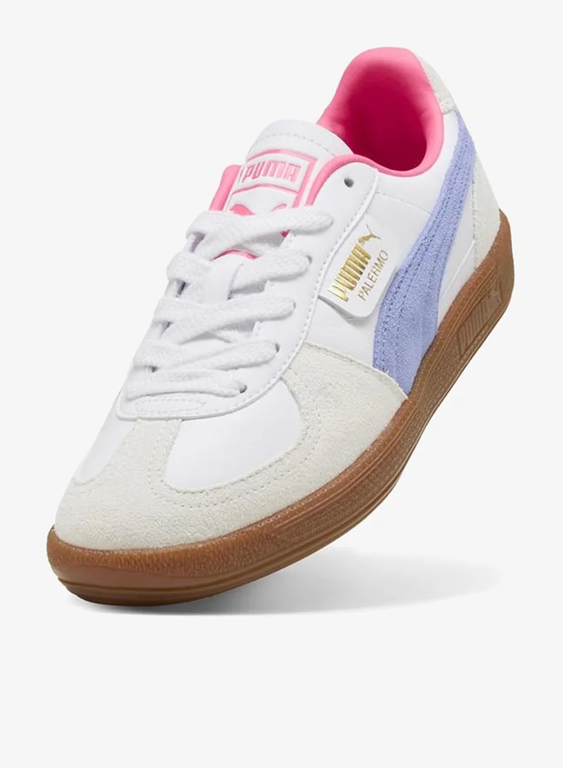 Puma PUMA White-Intense Lavender-Gum Palermo Sneakers Unisex for Men | Best Price UAE