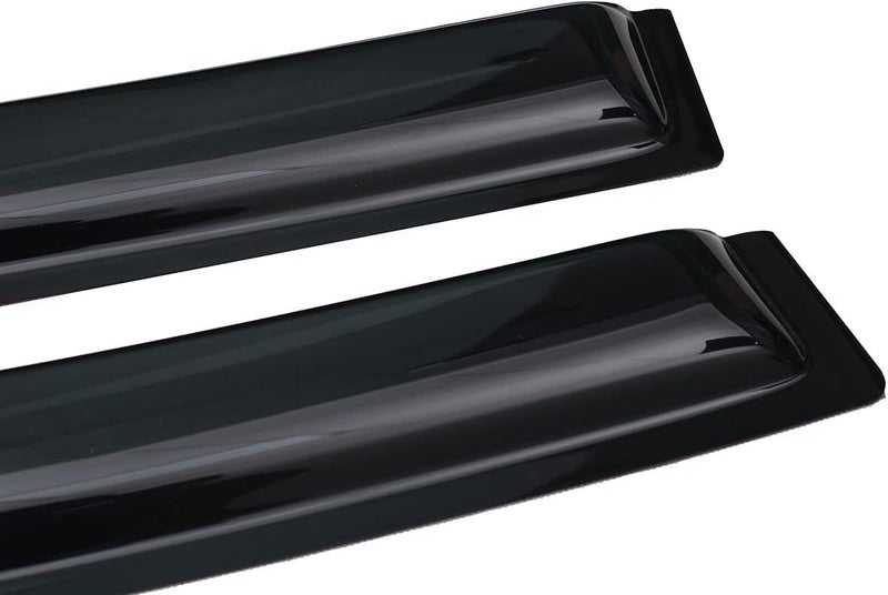 Lightronic Extra Durable Outside-Mount Auto Vent Window Visor for 2016-2023 Toyota Tacoma Double Cab - Dark Smoke, 4-Pcs - Image 5