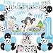 Cheereveal Cow Print 1st Birthday Decorations Boy Holy Cow im One Balloons Garland Kit Backdrop Cake Topper Banner Highchair Banner for Boy 1st Birthday Cow Farm Party Supplies - Image 2