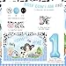 Cheereveal Cow Print 1st Birthday Decorations Boy Holy Cow im One Balloons Garland Kit Backdrop Cake Topper Banner Highchair Banner for Boy 1st Birthday Cow Farm Party Supplies - Image 4