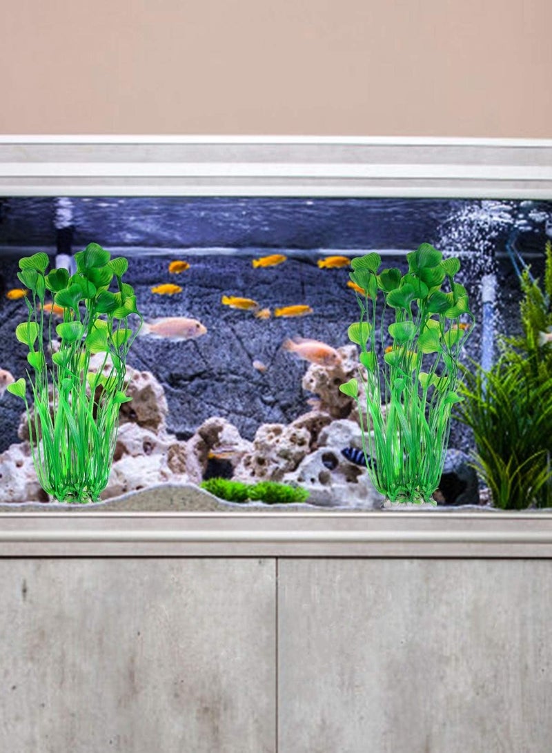 Y&D Artificial Aqua Plants, Aquarium Aquatic Plant Decorations, Plastic Underwater Decorations for All Fish (2 Pieces)  - Image 2
