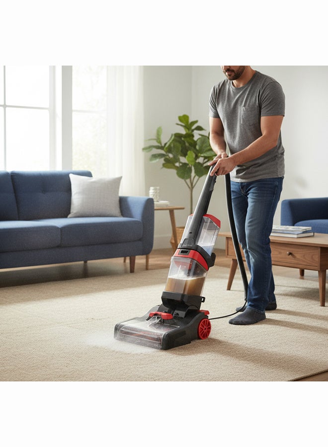 Typhoon Carpet Cleaner - 2 in 1 - 1.35 Liter - Dual Rotating Washing Brush - TY-05-002 - Image 2