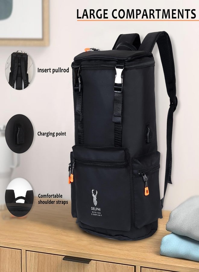 Delphi Design Company Delphi Design Large Laptop Backpack, Waterproof Business Travel with USB Port, Multi Compartments, Zip Pockets, Triple Layer Back Support, Anti-Scratch, Versatile Carrying Method, Trolley Mount - Image 3