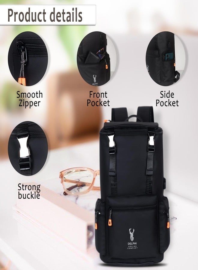 Delphi Design Company Delphi Design Large Laptop Backpack, Waterproof Business Travel with USB Port, Multi Compartments, Zip Pockets, Triple Layer Back Support, Anti-Scratch, Versatile Carrying Method, Trolley Mount - Image 2