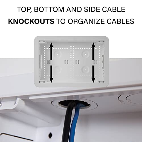 SANUS 9" TV Media in-Wall Box with Power Supply Kit Ideal for Wall Mounted TVs - Image 5