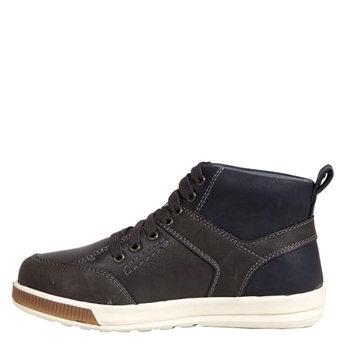Deer Stags Boy's Landry Memory Foam Dress Casual Comfort High Top Sneaker Boot Boot, grey/navy, 1 Medium US Little Kid - Image 4