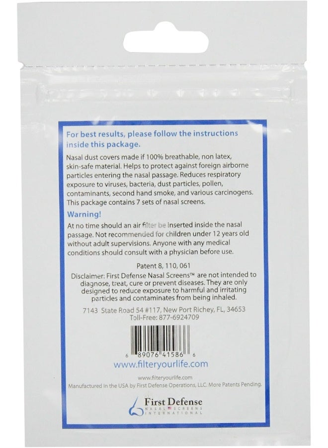 First Defense Nasal Screens, 7-Sets Per Pack - Image 2