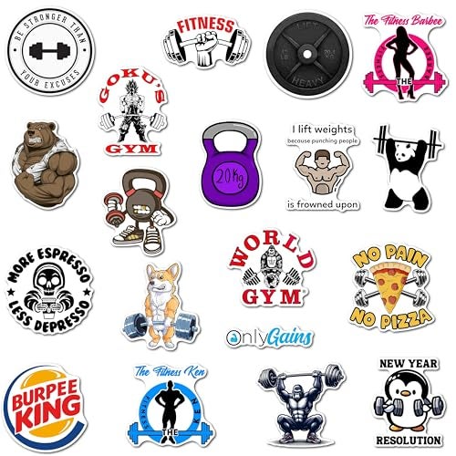 WallDesign Fitness Motivation Magnets - Essential Magnet Set for Gym Enthusiasts, Durable, Stick on Any Magnetic Surface (Set of 19) - Image 2