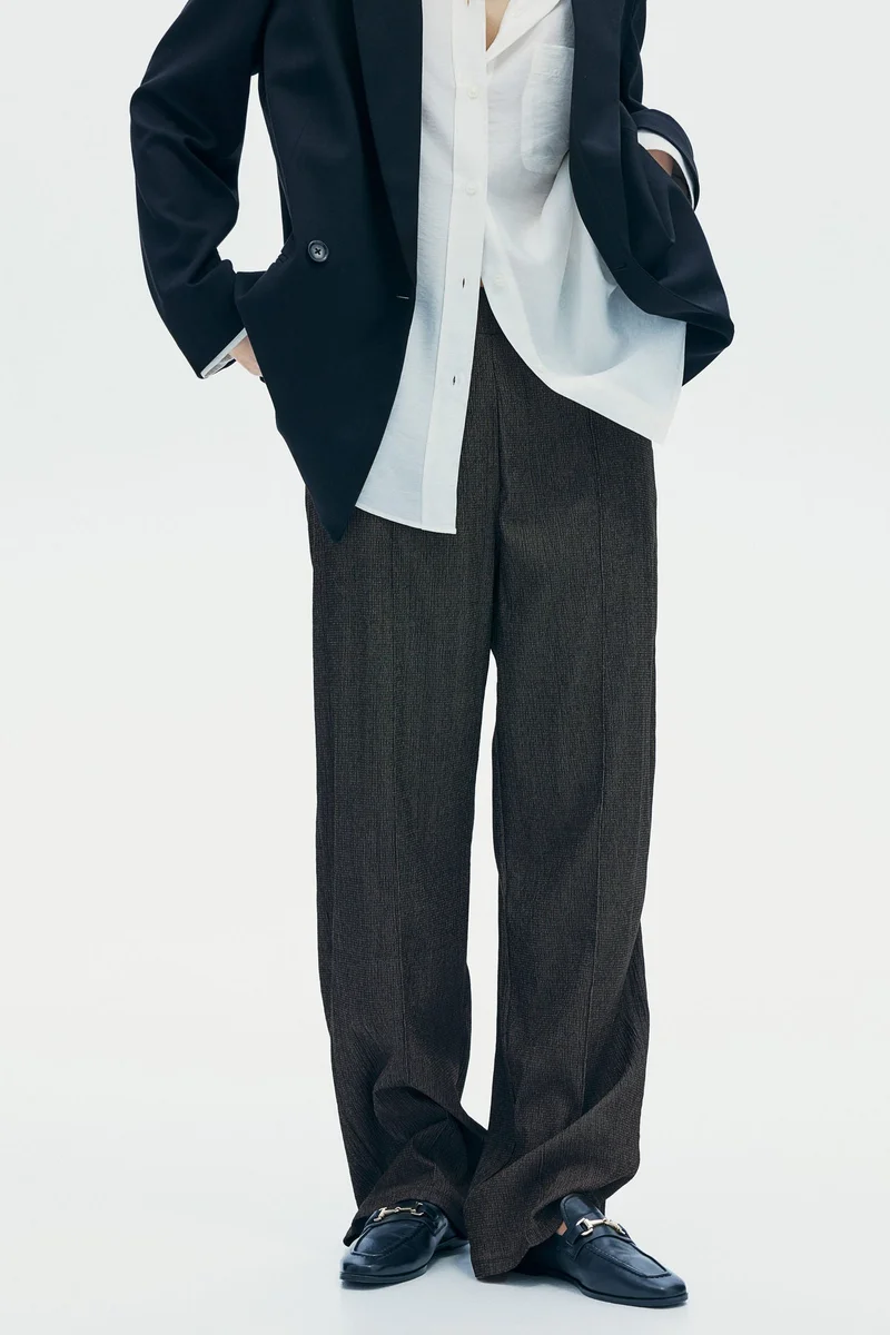 H&M High-Waisted Tailored Trousers
