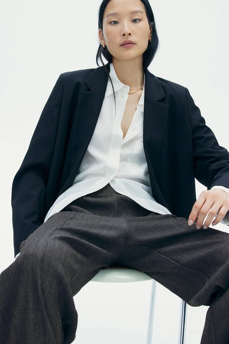 H&M High-Waisted Tailored Trousers