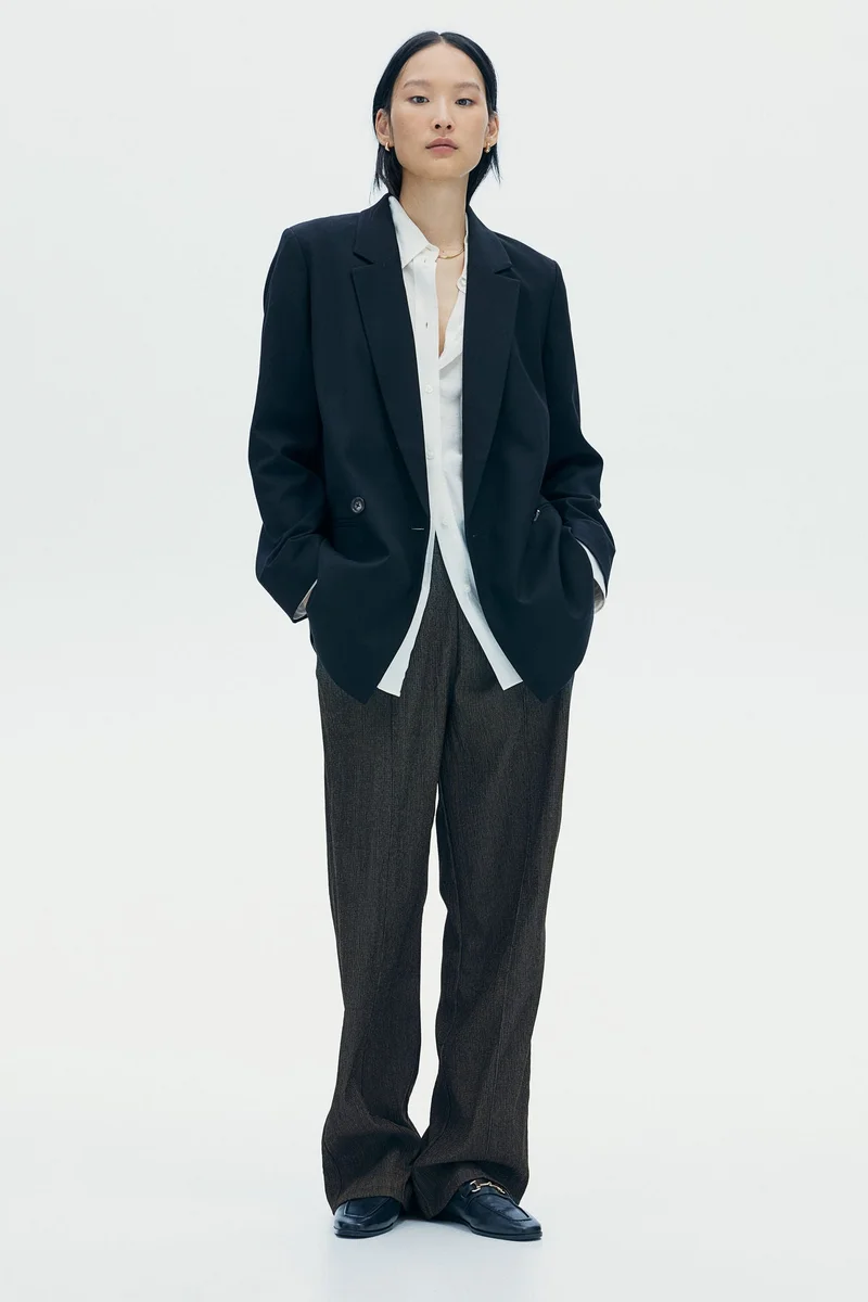 H&M High-Waisted Tailored Trousers