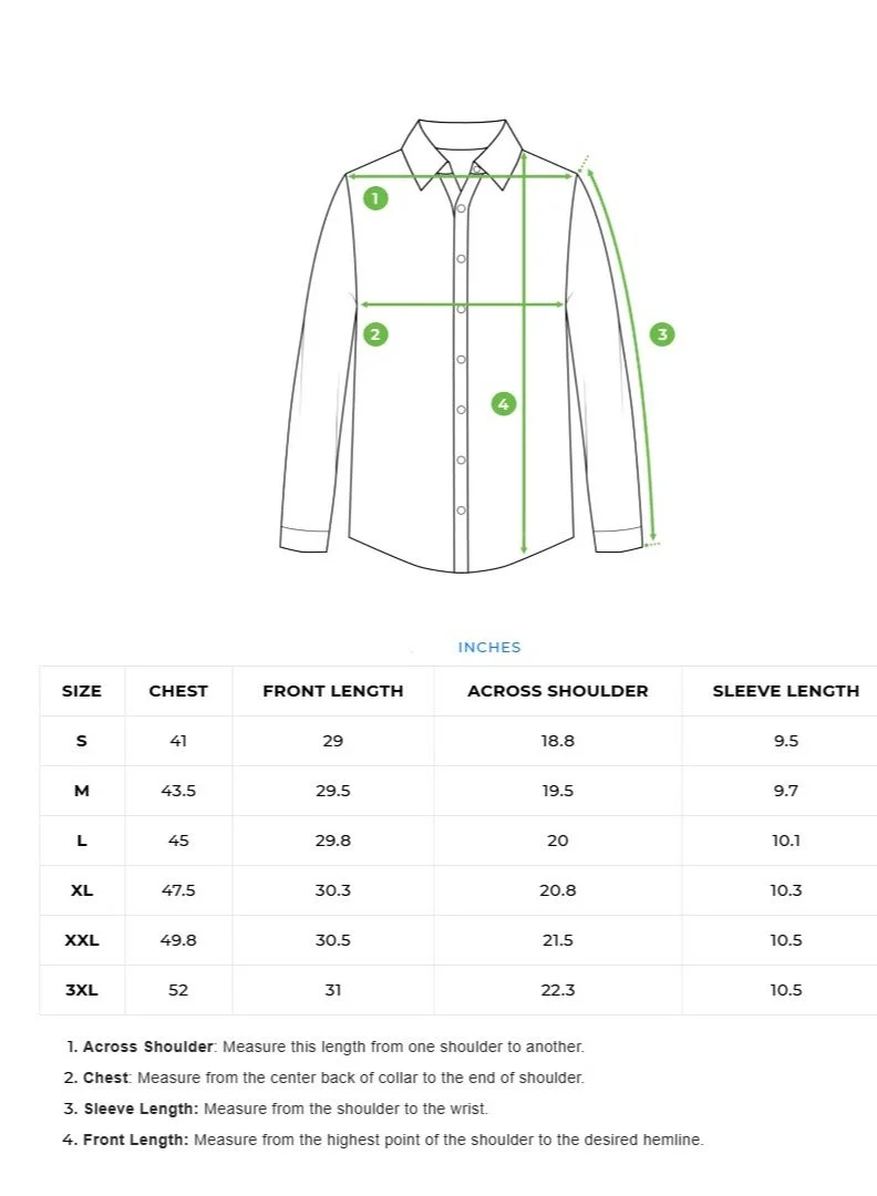THE BEAR HOUSE Cotton Shirt for Men | Slim Fit, Long Sleeve, Casual or Formal Button-Down | Soft, Breathable Fabric for Work, Everyday, & All-Season Wear in Stylish
