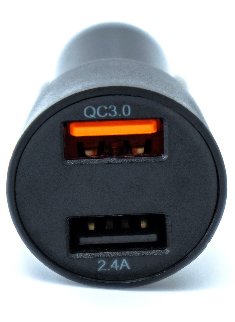 budi Quick Car Charger 3.0 | QC3.0 | 2 USB Ports |18 Watt | 2.4 AMP | 12 Watt | Budi M8J622Q  - Image 2