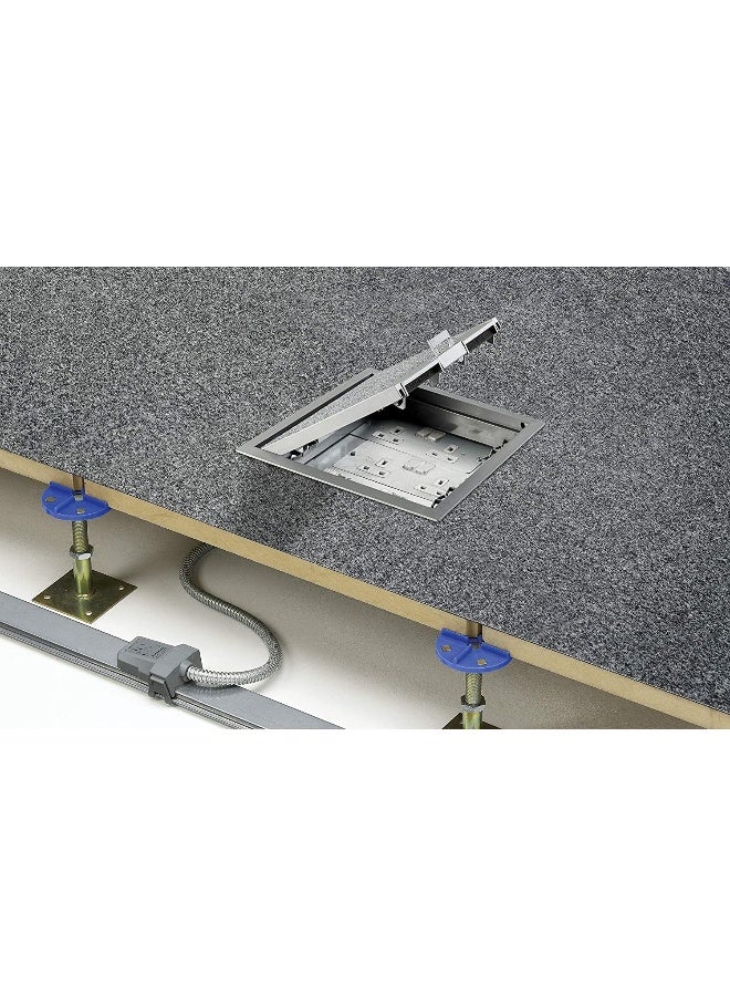 Royal Apex Royal Apex Cable Management System -Electrical Raised Floor Outlet Box With 3 Compartments  - Image 5
